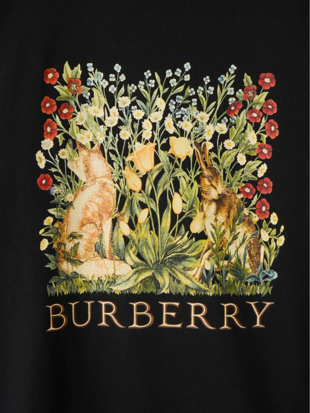 Burberry フォレストプリント長袖Tシャツ - ブラック - 画像2