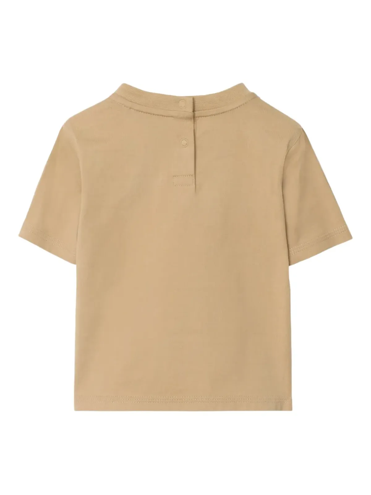 Burberry Kids チェック柄トリムのコットンTシャツ - 画像2