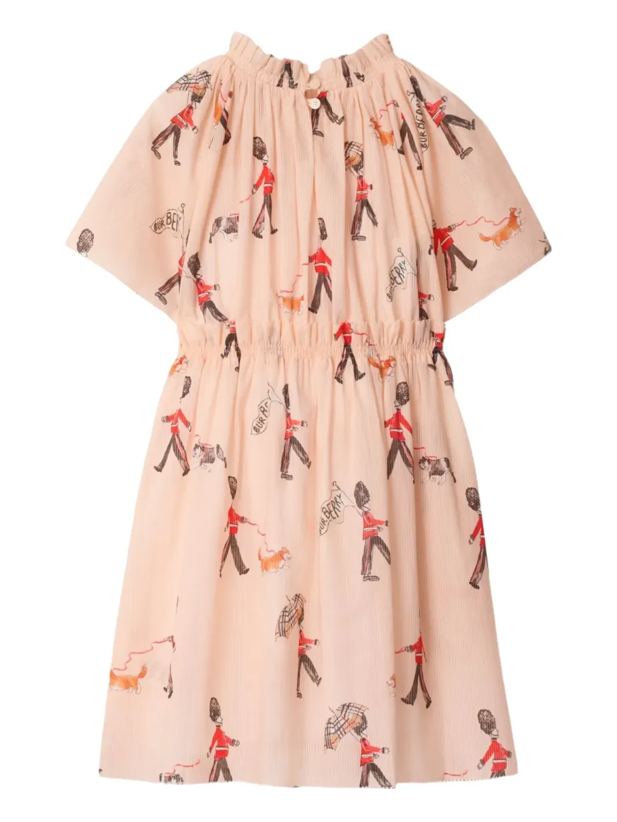 Burberry Kids ロンドンガードプリント フリルディテール ドレス - ピンク - 画像2
