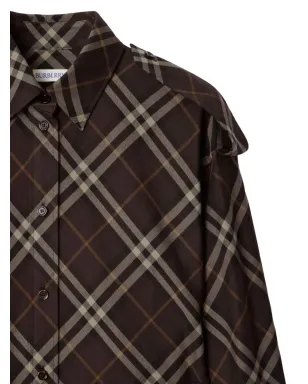 Burberry チェック柄フランネルシャツドレス - ブラウン - サムネイル2