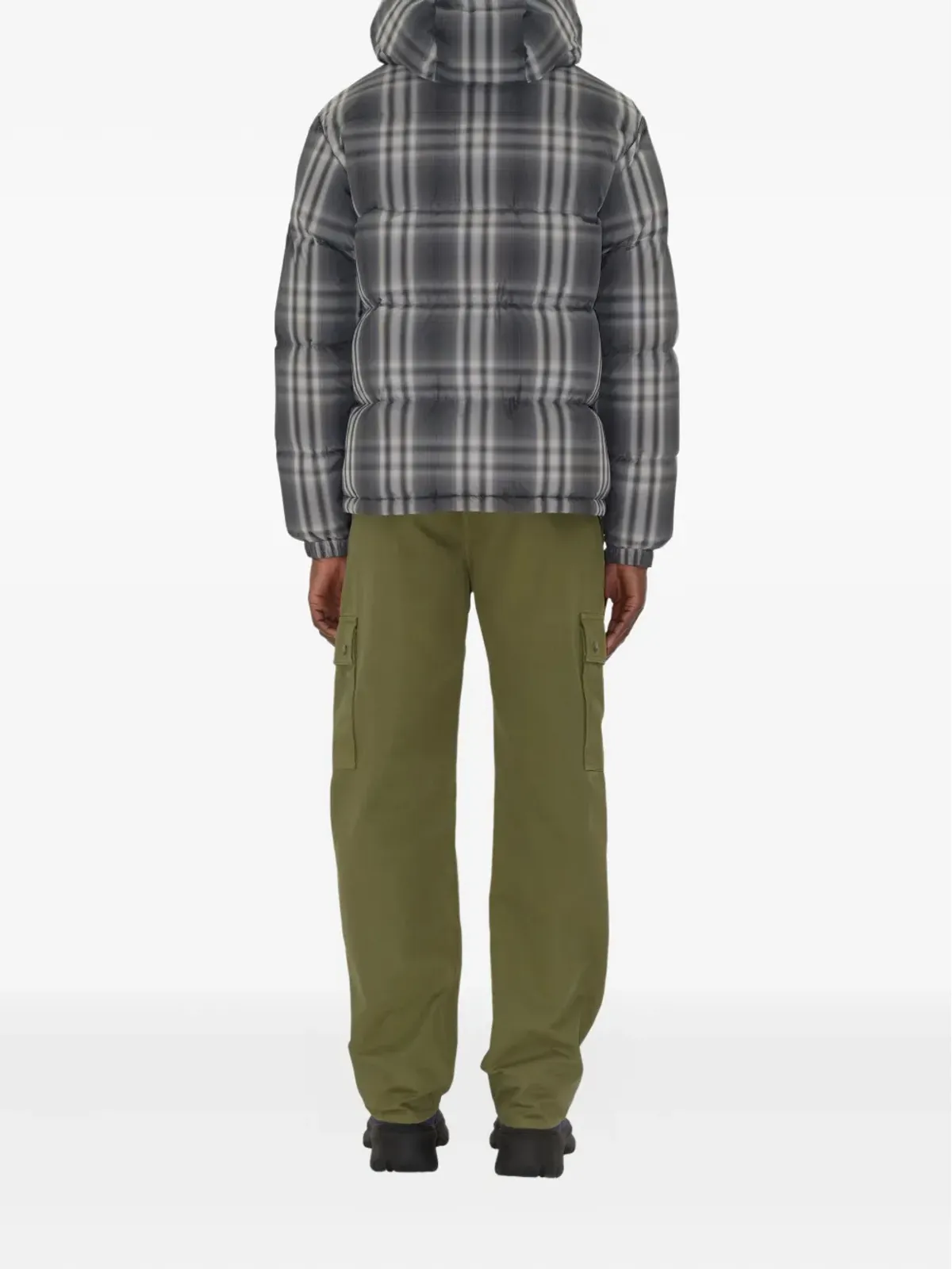 Burberry チェック柄ダウンジャケット - 画像4