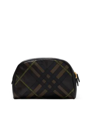 Burberry チェック柄レザー トラベルポーチ - サムネイル2