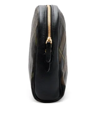 Burberry チェック柄レザー トラベルポーチ - サムネイル3