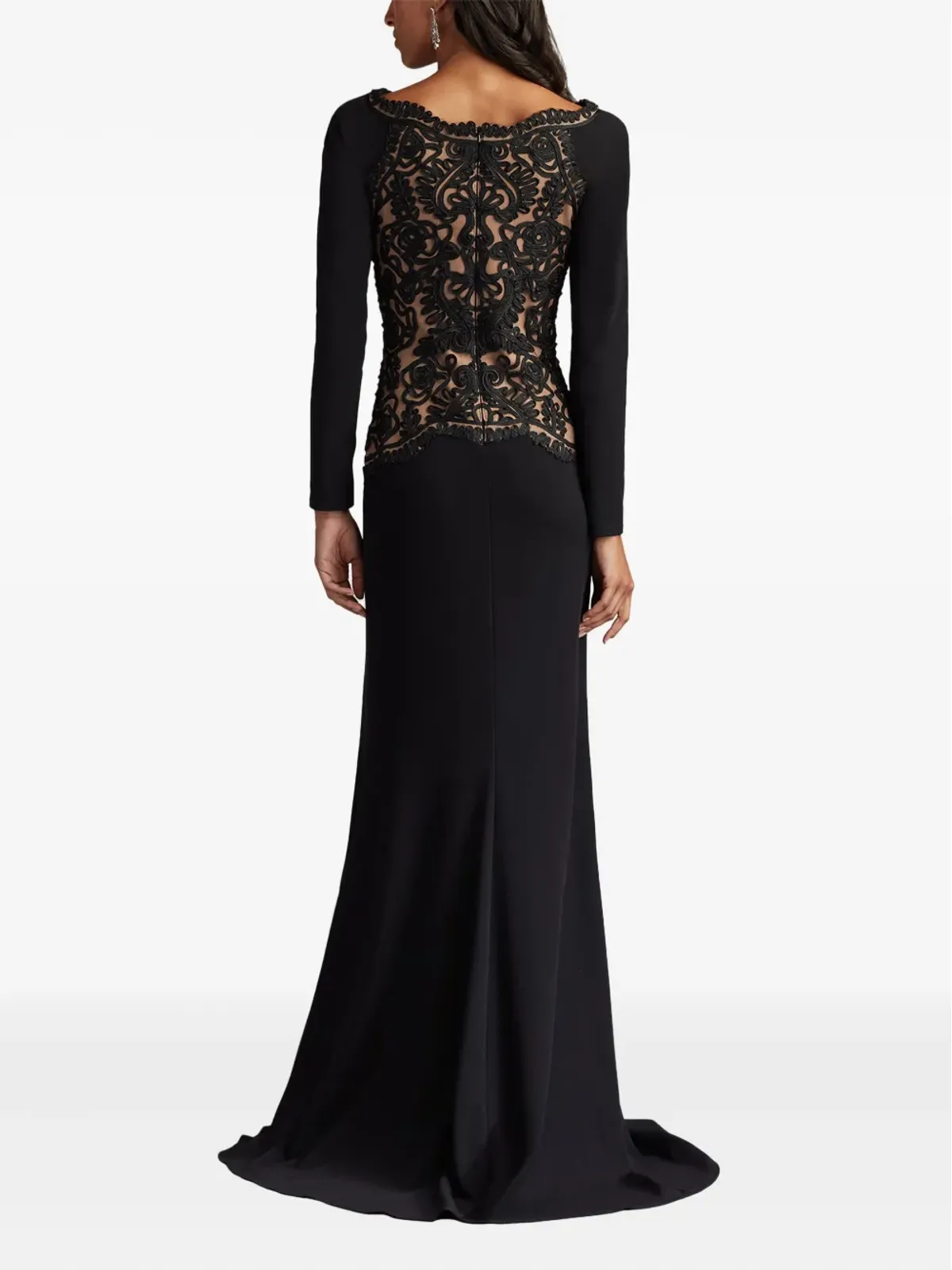 Tadashi Shoji 長袖刺繍ガウン - 画像3