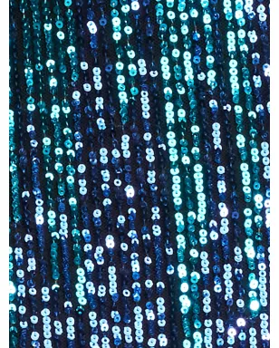 Tadashi Shoji Evona ombré sequin long-sleeve dress - Blue - サムネイル5