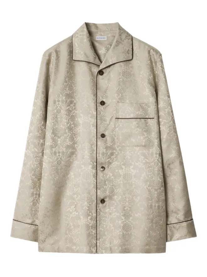 Burberry Burberry サンフラワー柄シルクパジャマシャツの商品画像