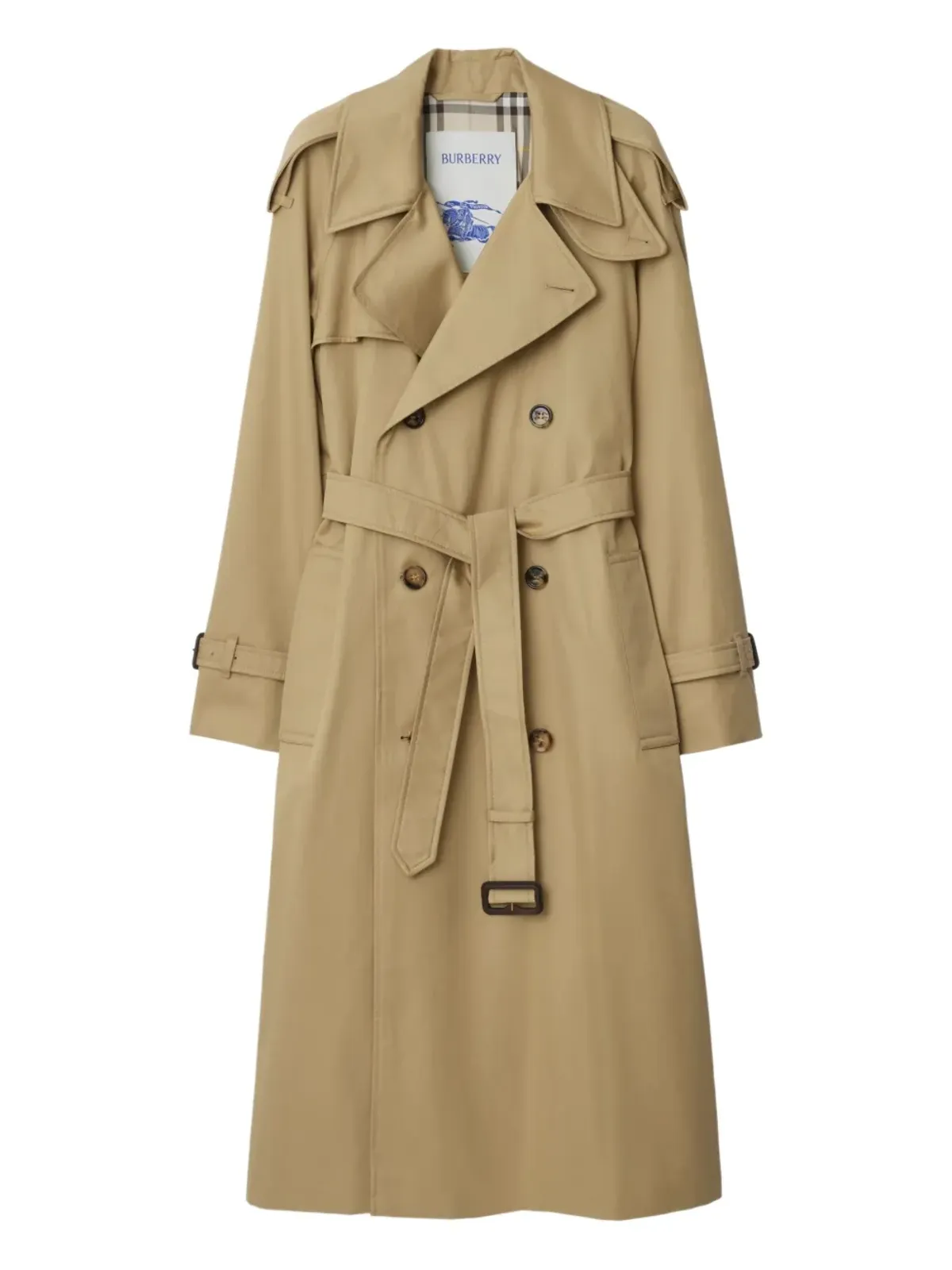 Burberry ラグランスリーブベルト付きトレンチコート - 画像1