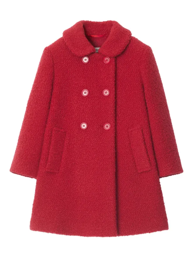 Burberry Kids Burberry Kids ピーターパンカラー ブークレ コートの商品画像