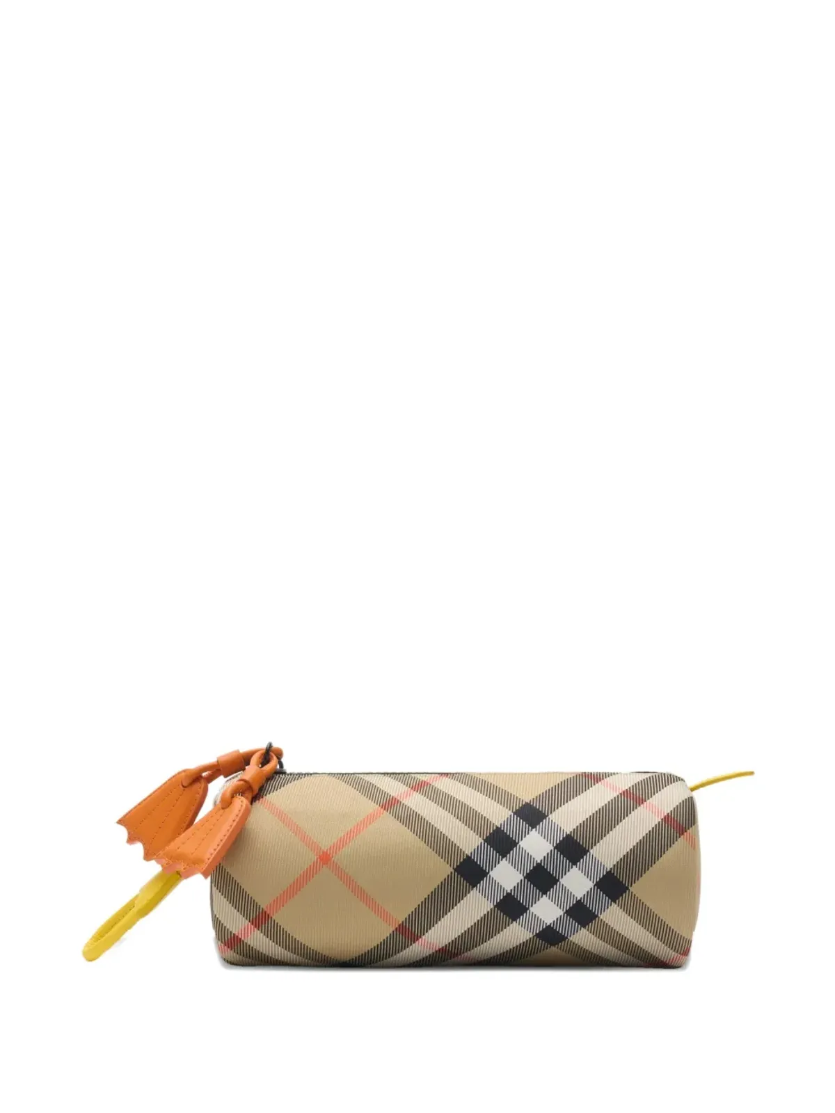 Burberry Kids チェック柄ダック型ジップペンケース - ブラウン - 画像2