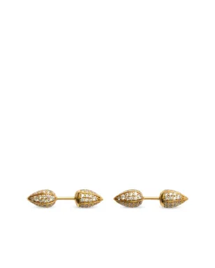Burberry スモール・スピア パヴェセット イヤリング - ゴールド - サムネイル1