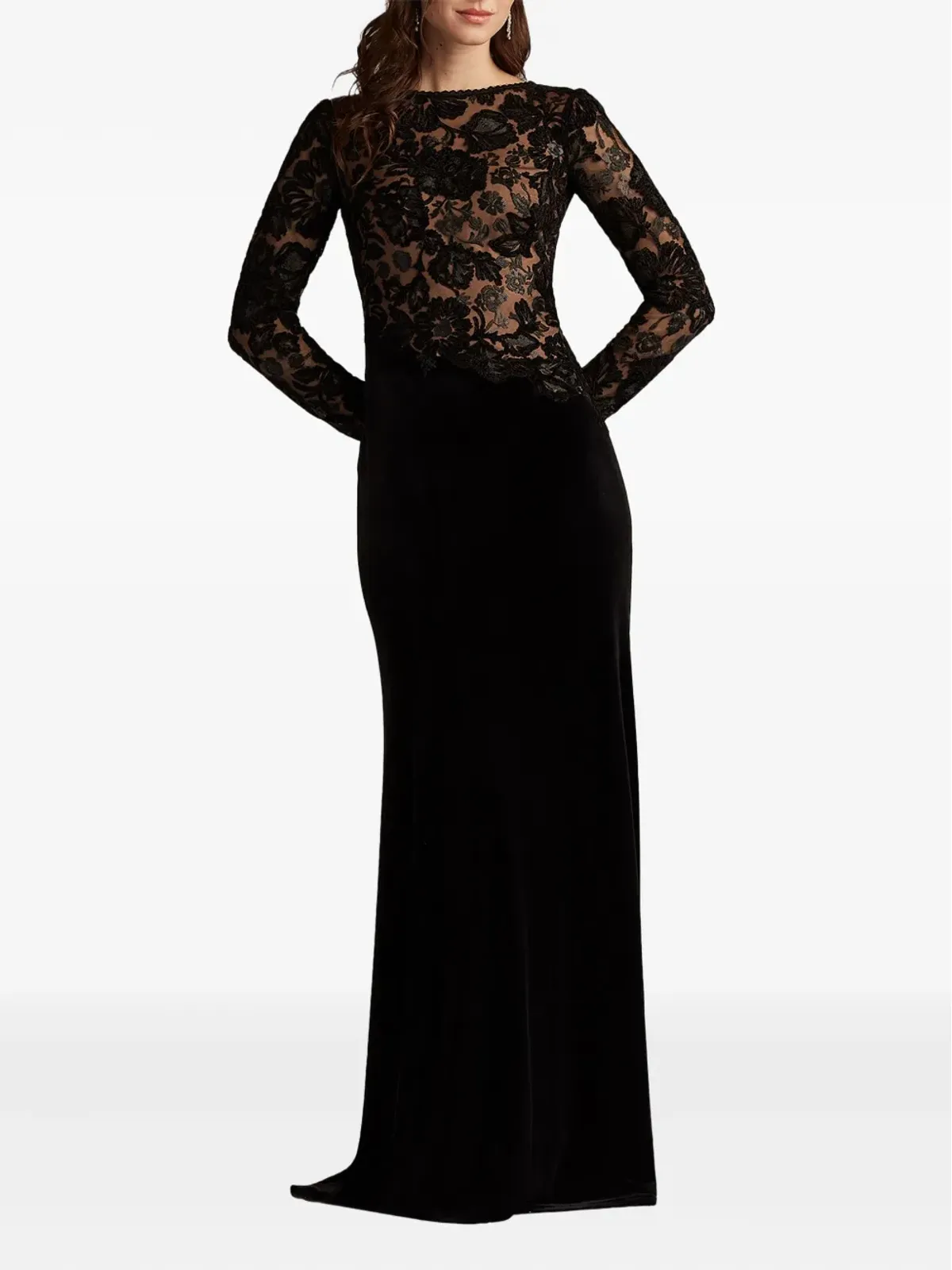 Tadashi Shoji フォレナ刺繍入りマキシドレス - 画像2