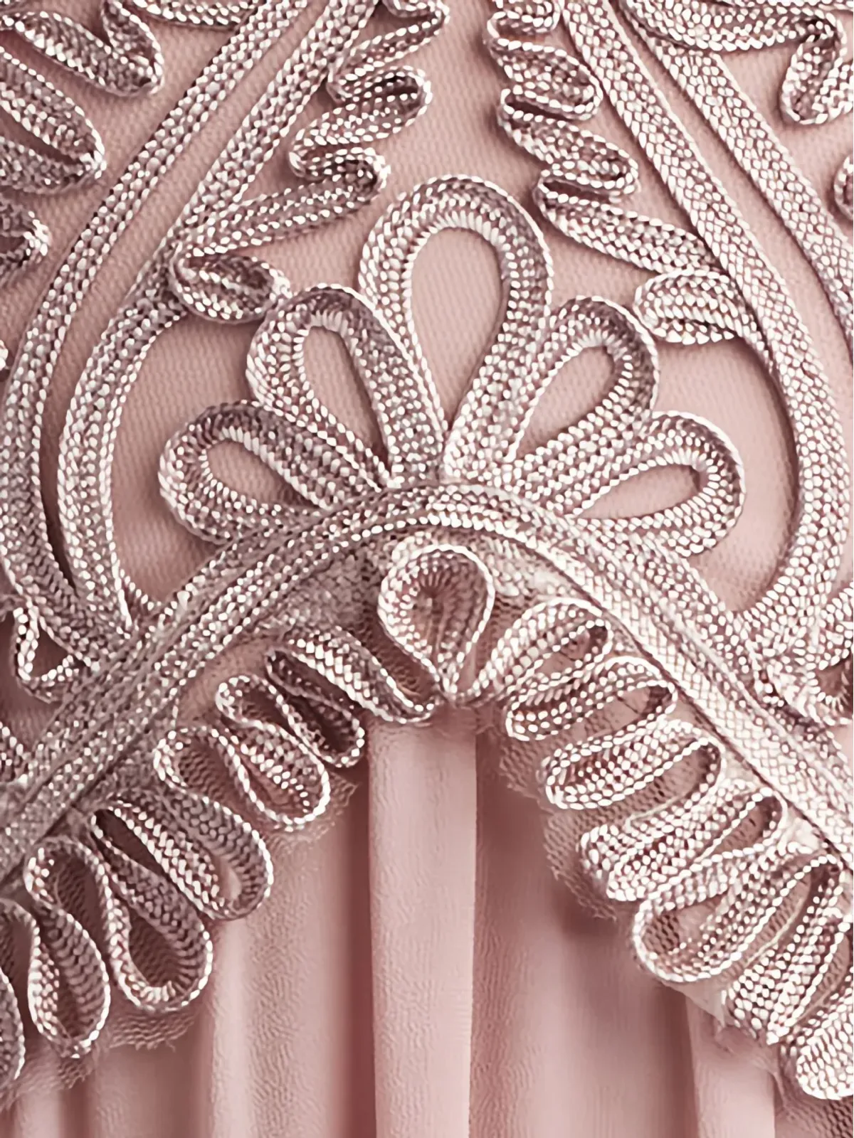 Tadashi Shoji プリーツレースインサート ミディドレス - 画像5
