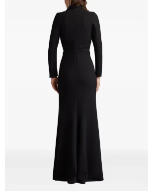Tadashi Shoji 花刺繍入りVネックのイブニングドレス - サムネイル3