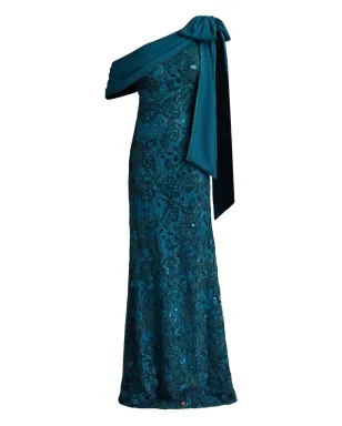 Tadashi Shoji 花柄スパンコールのマキシドレス - サムネイル1