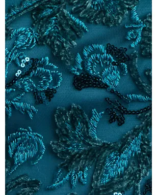 Tadashi Shoji 花柄スパンコールのマキシドレス - サムネイル5