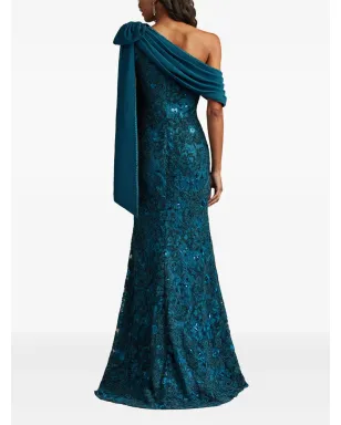 Tadashi Shoji 花柄スパンコールのマキシドレス - サムネイル3