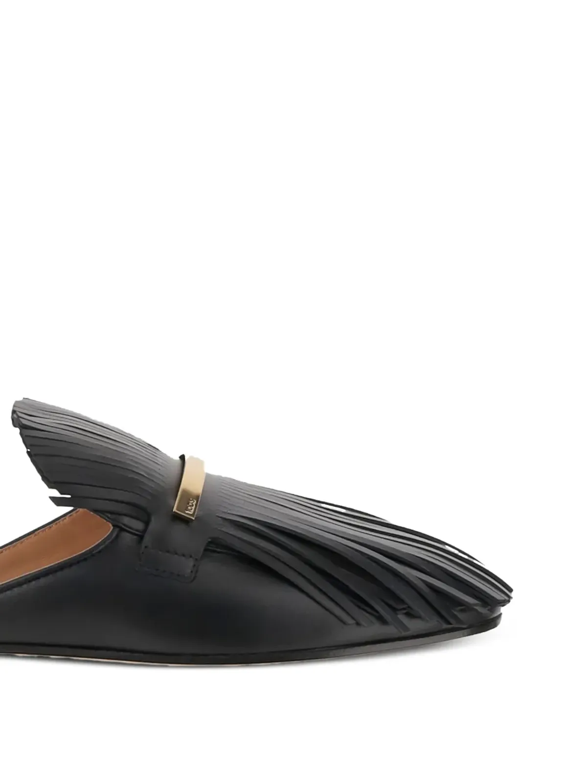 Tod's フリンジ付きレザーミュール - ブラック - 画像5