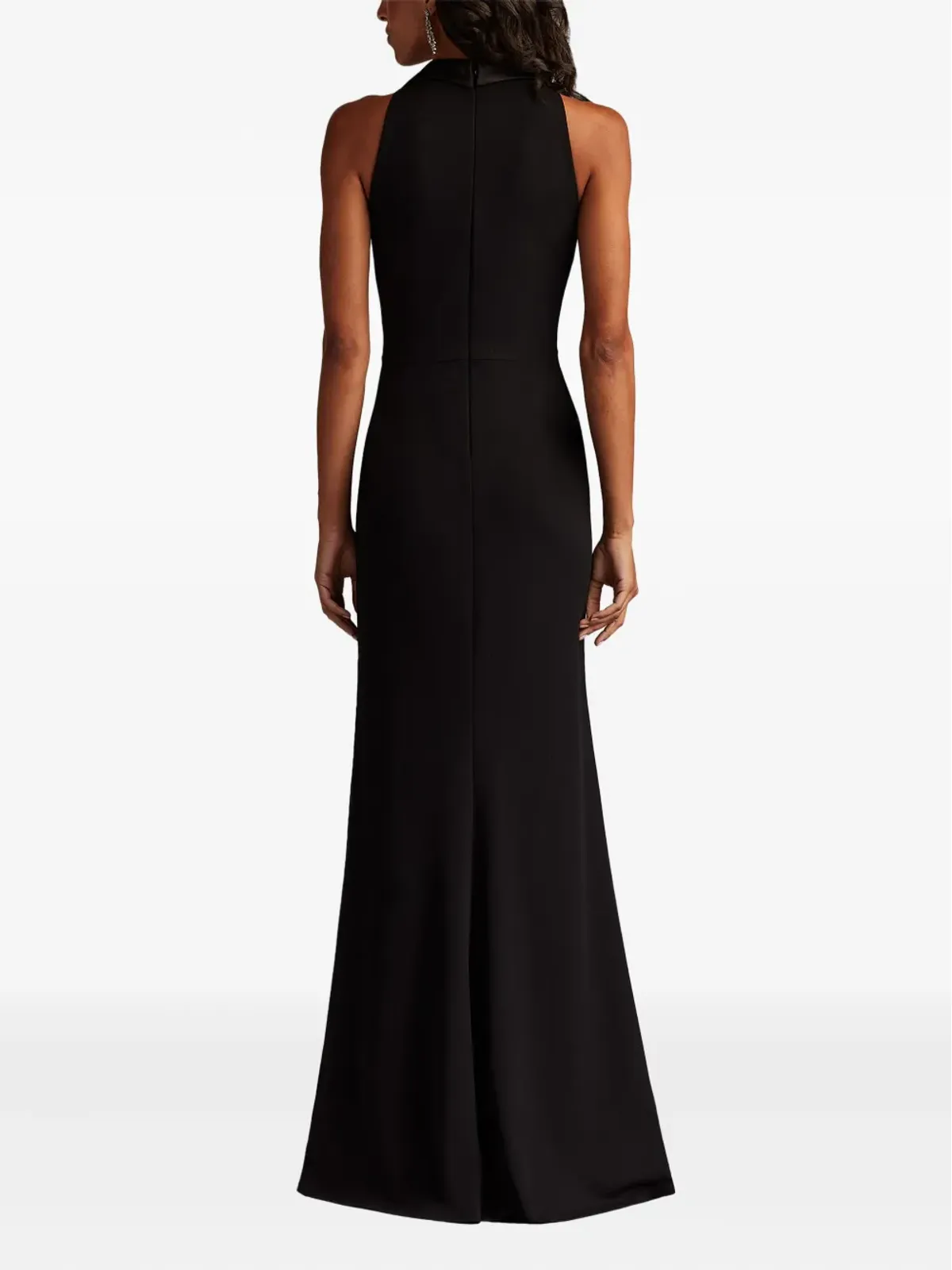 Tadashi Shoji サテンカラーの装飾ガウン - 画像3