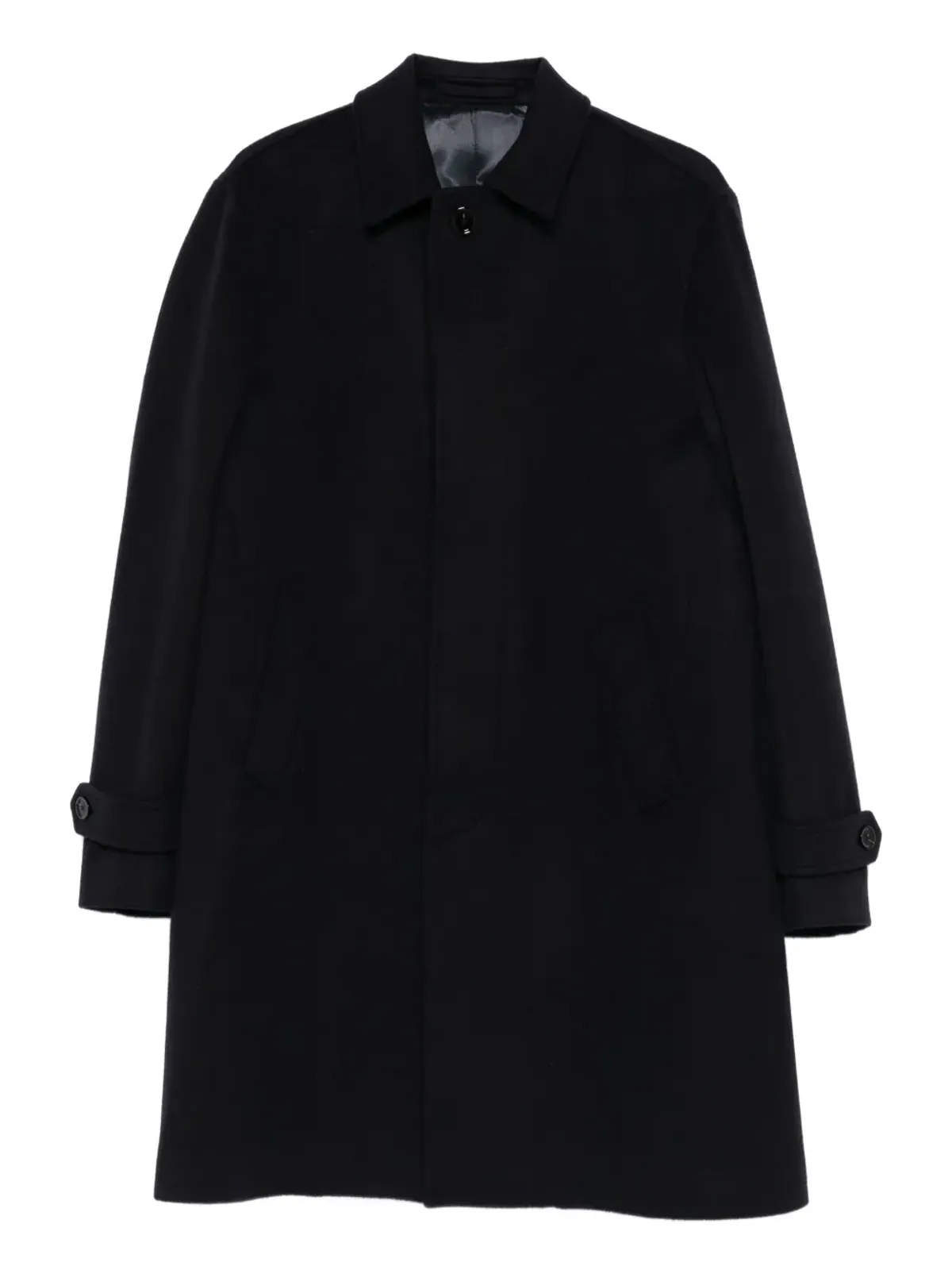 Lardini buttoned flap-pocket coat - Blue - 画像1