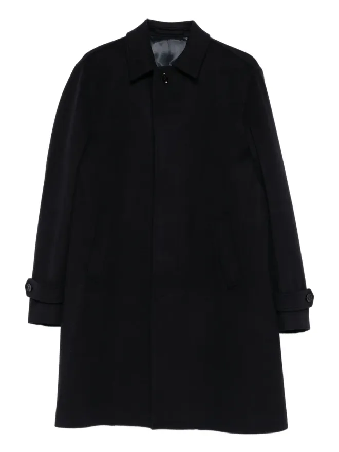 Lardini Lardini buttoned flap-pocket coat - Blueの商品画像