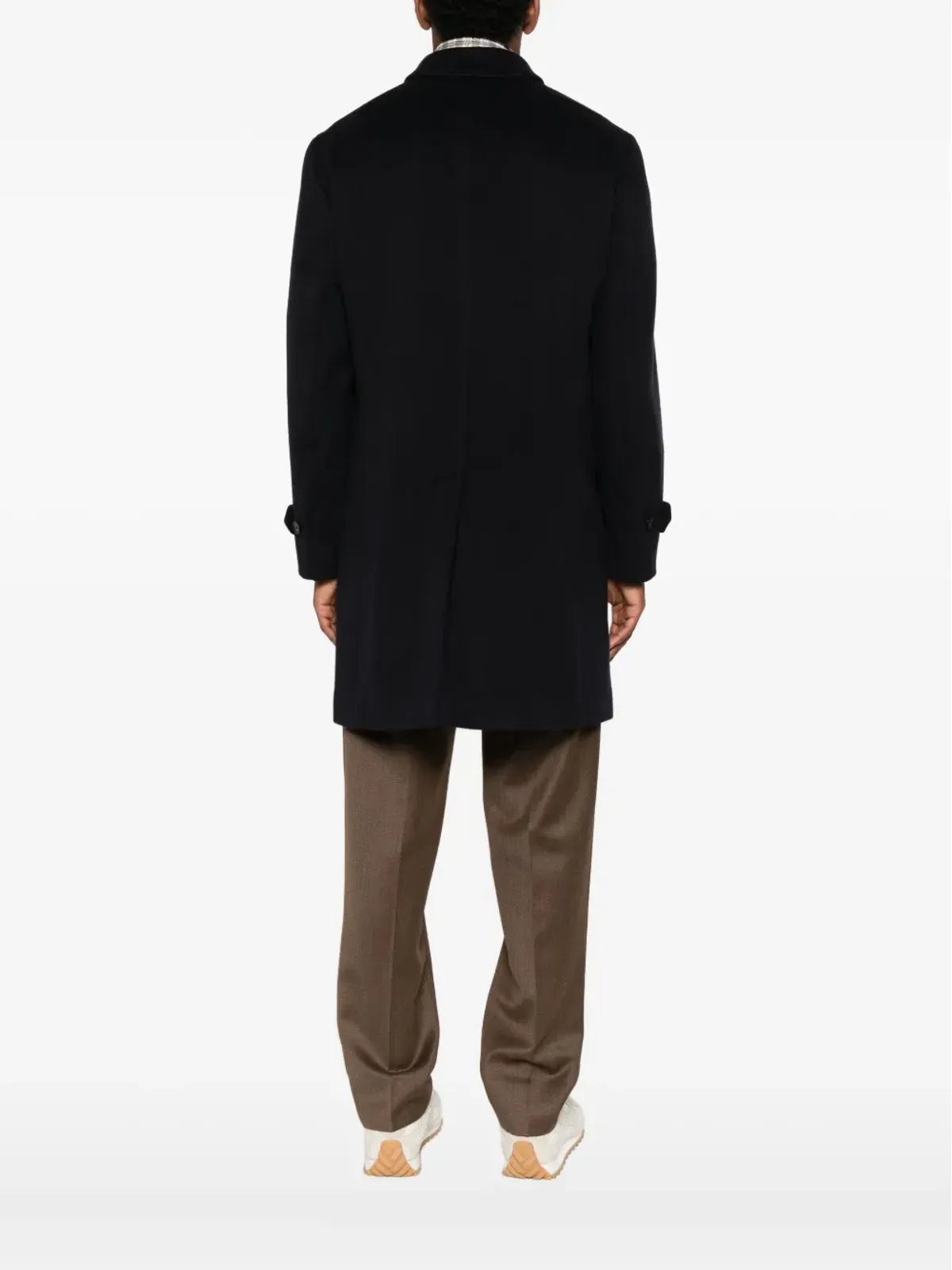 Lardini buttoned flap-pocket coat - Blue - 画像4