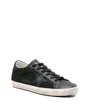 Golden Goose スーパースター ビーズ付きカーフレザー トレーナー - ブラック - サムネイル2