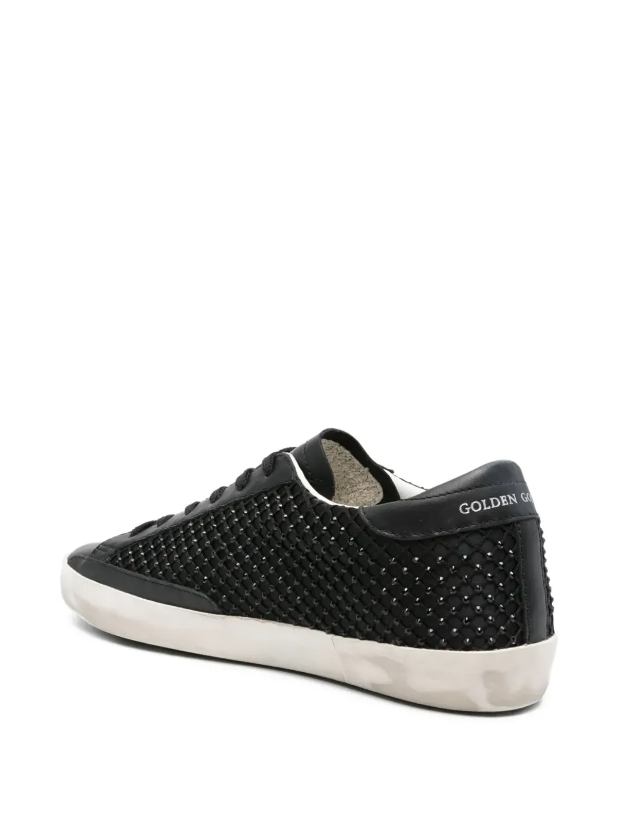 Golden Goose スーパースター ビーズ付きカーフレザー トレーナー - ブラック - 画像3