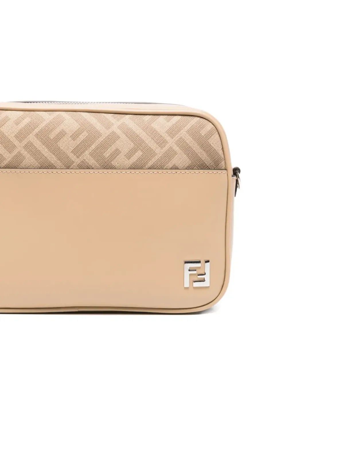 FENDI モノグラムパネル レザー メッセンジャーバッグ - 画像4