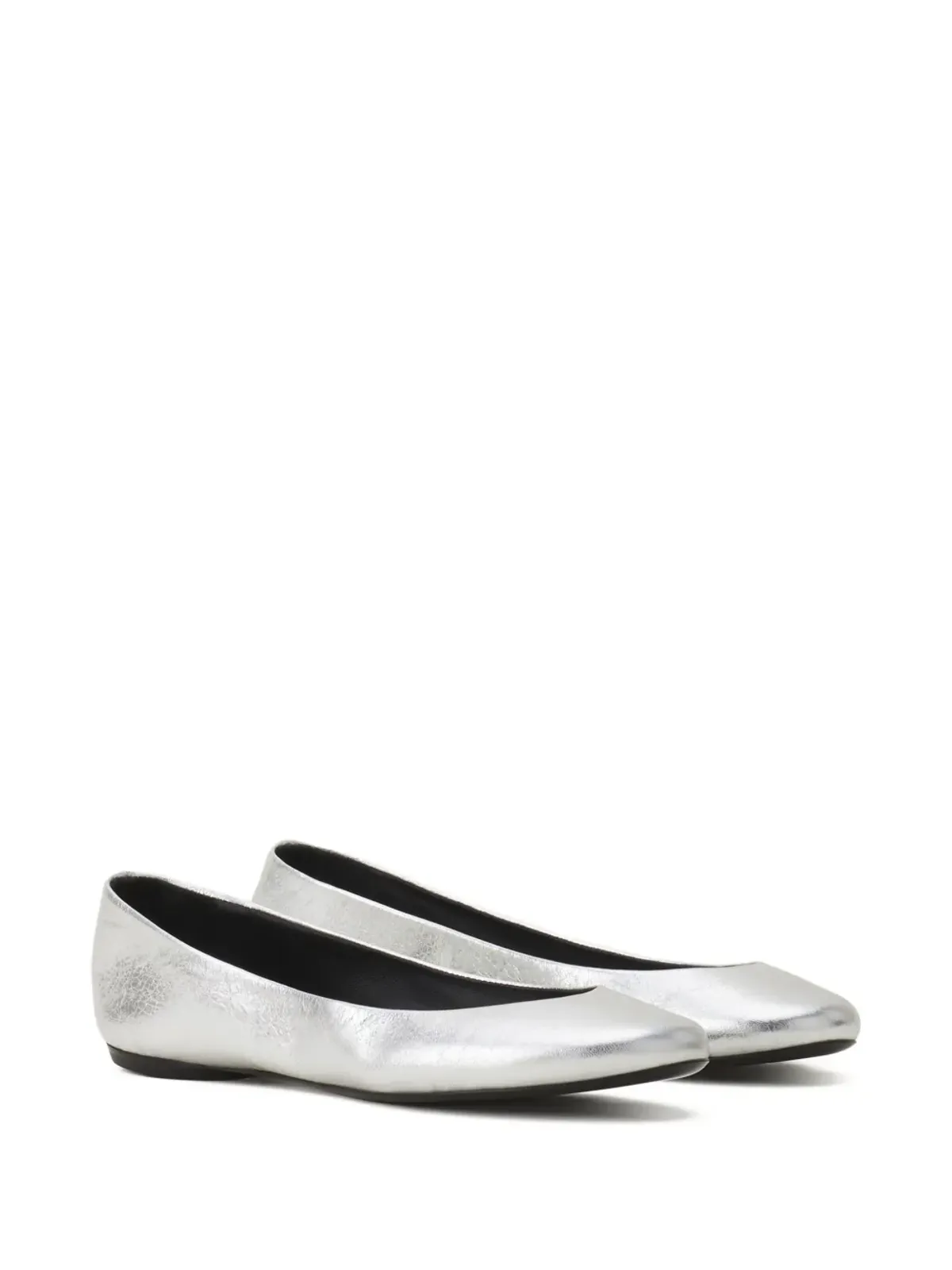 Lanvin バレエフラット メタリック仕上げレザー - White - 画像2