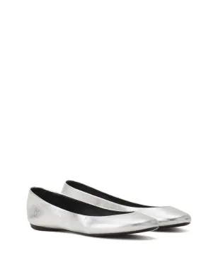 Lanvin バレエフラット メタリック仕上げレザー - White - サムネイル2