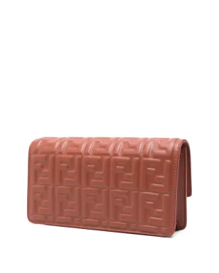 FENDI バゲット ロゴプレート キルティング クラッチバッグ レッド - サムネイル3