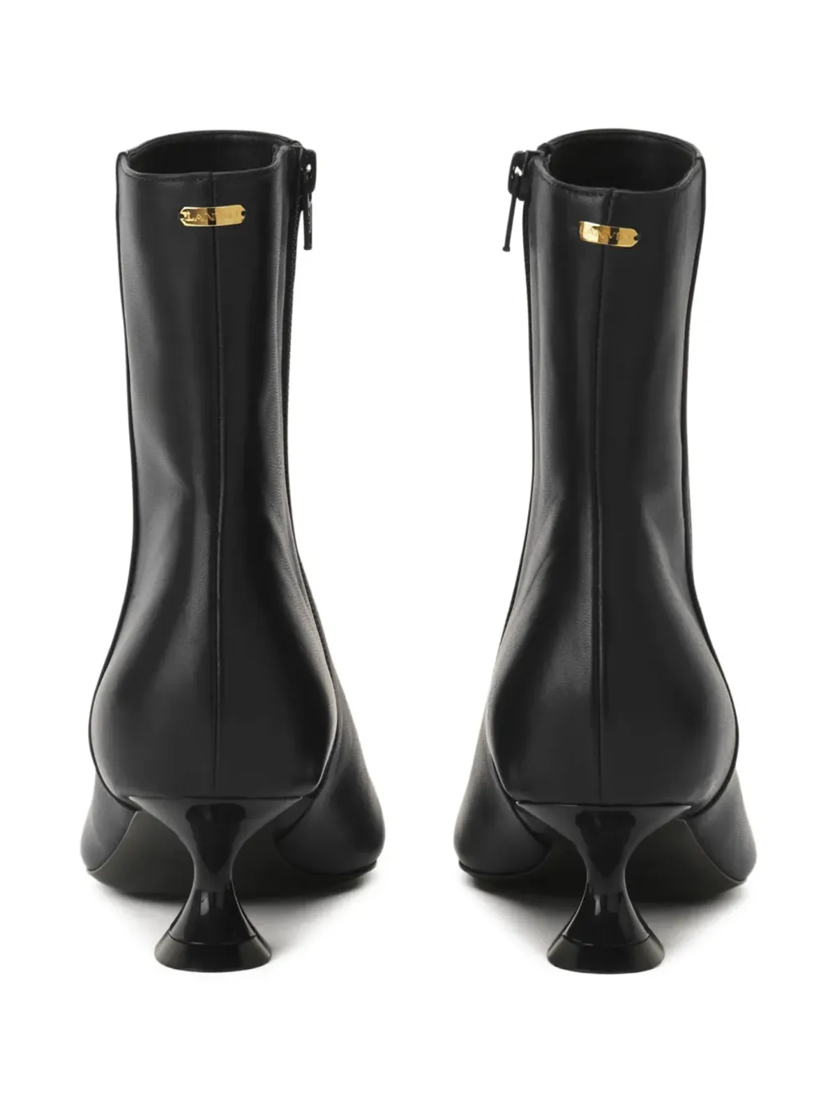 Lanvin ポインテッドトゥ・成形ヒール アンクルブーツ - 画像3