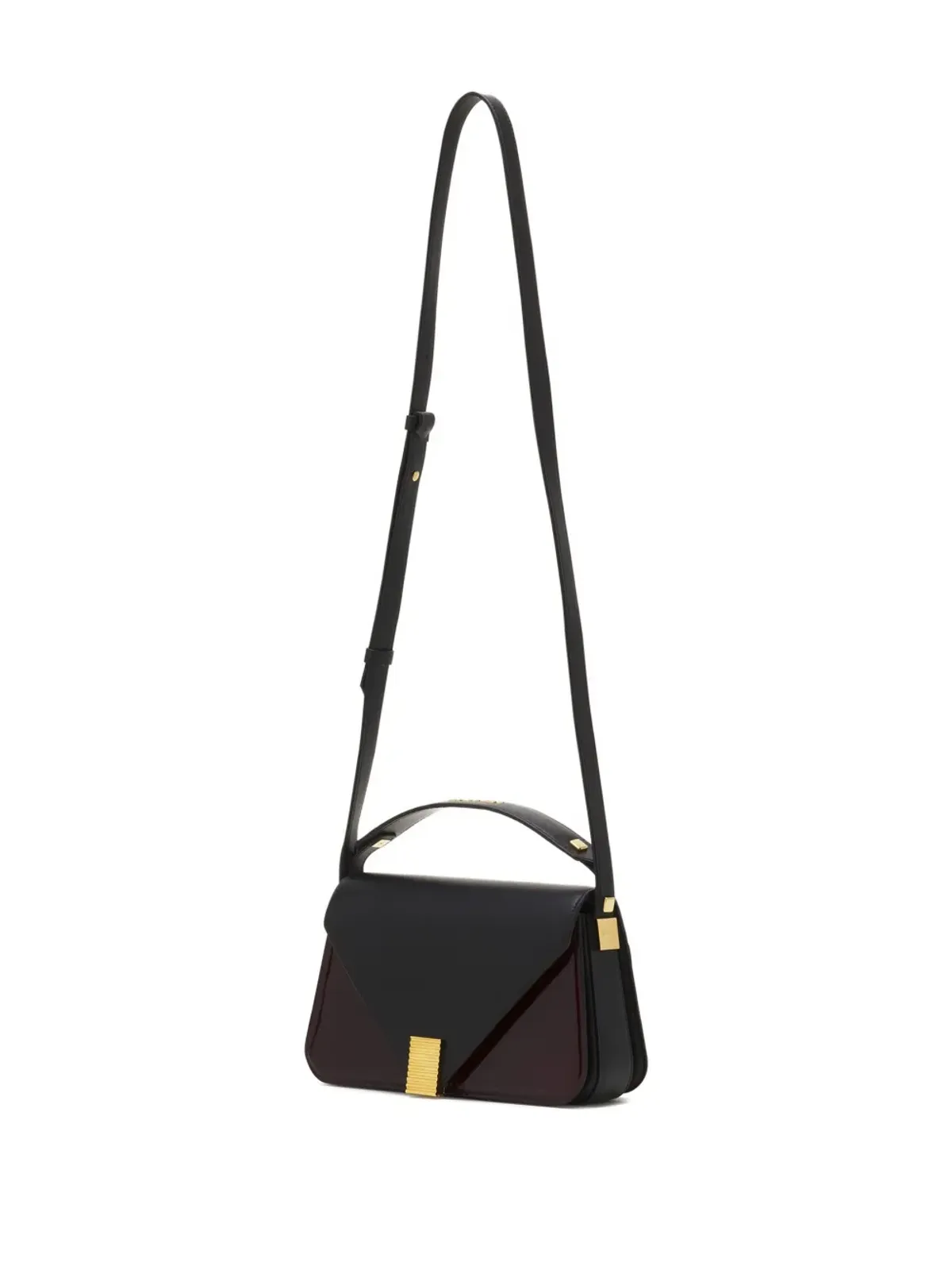 Lanvin コンチェルト アルページュ フラップ前面 レザー クロスボディバッグ - 画像3