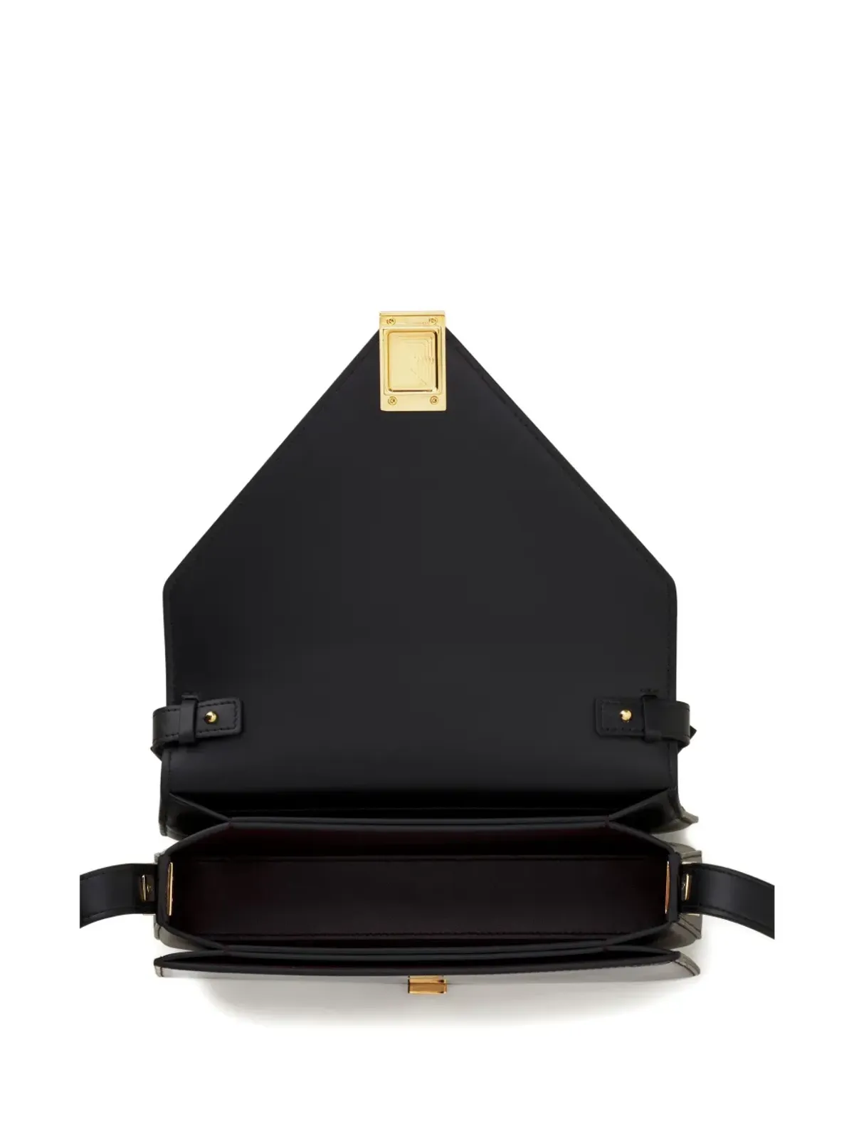 Lanvin コンチェルト アルページュ フラップ前面 レザー クロスボディバッグ - 画像4