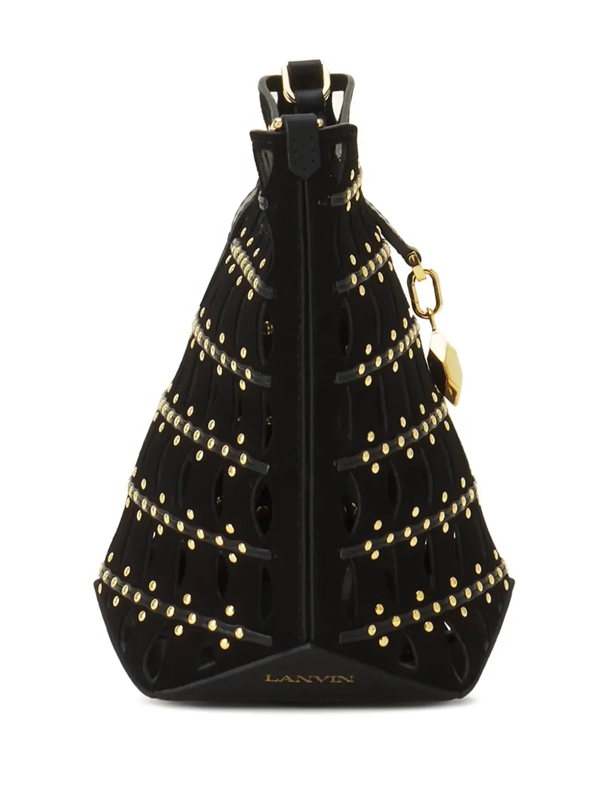 Lanvin カットアウトスタッズ付きバケツバッグ - 画像2