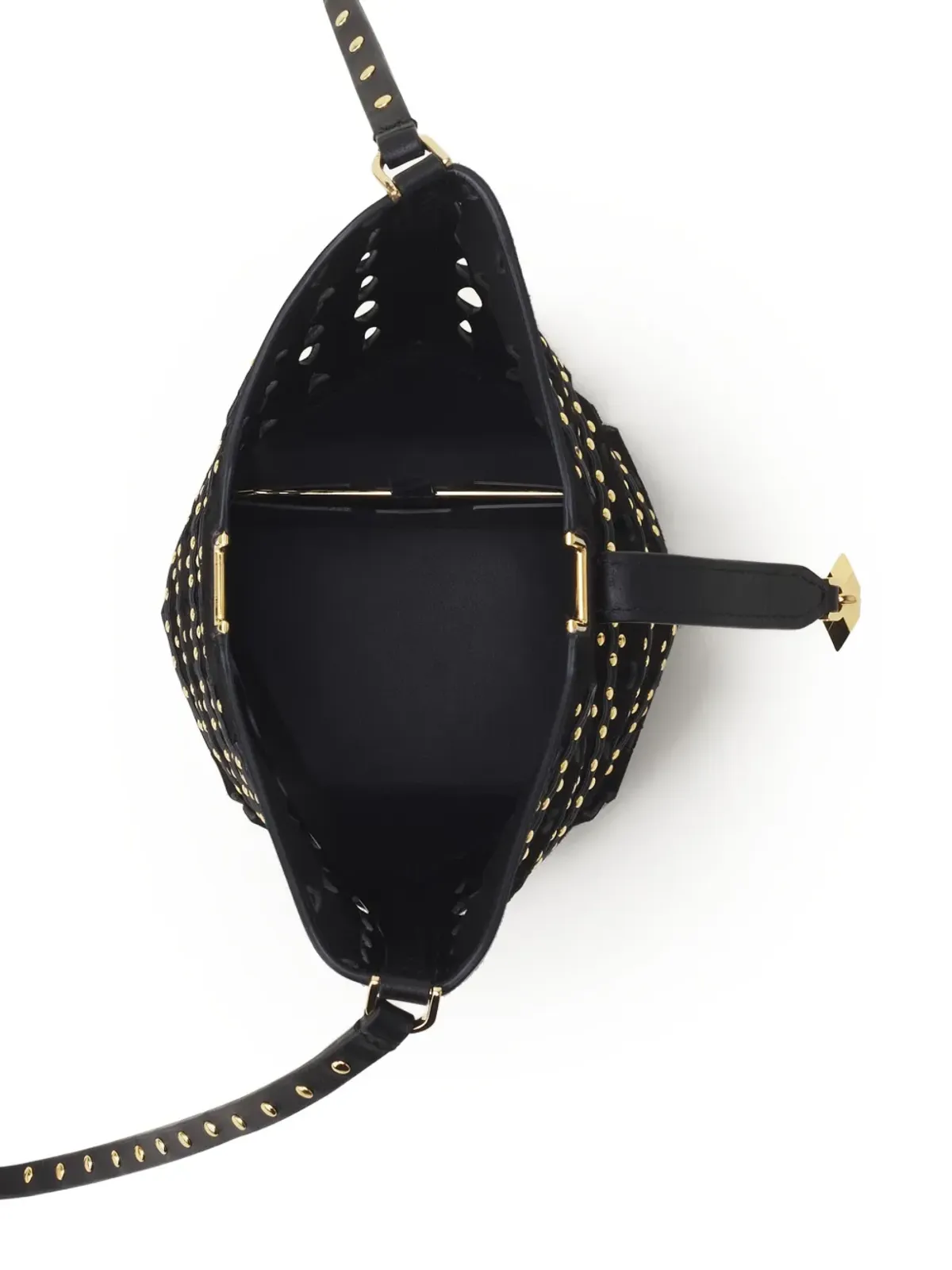 Lanvin カットアウトスタッズ付きバケツバッグ - 画像4
