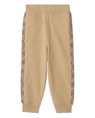 Burberry Kids チェック柄トラックパンツ - サムネイル1