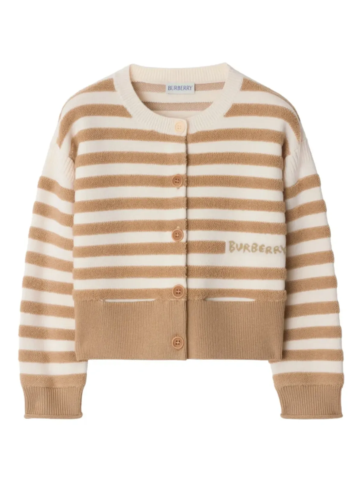 Burberry Kids ウールカーディガン - 画像1