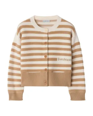 Burberry Kids ウールカーディガン - サムネイル1