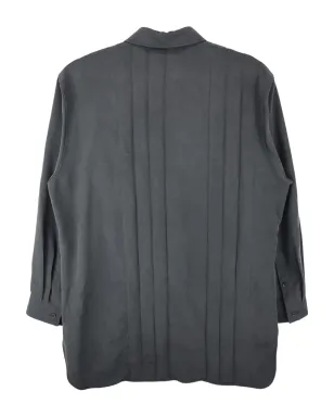 Yohji Yamamoto プリーツ入りボタン留めシャツジャケット - サムネイル2