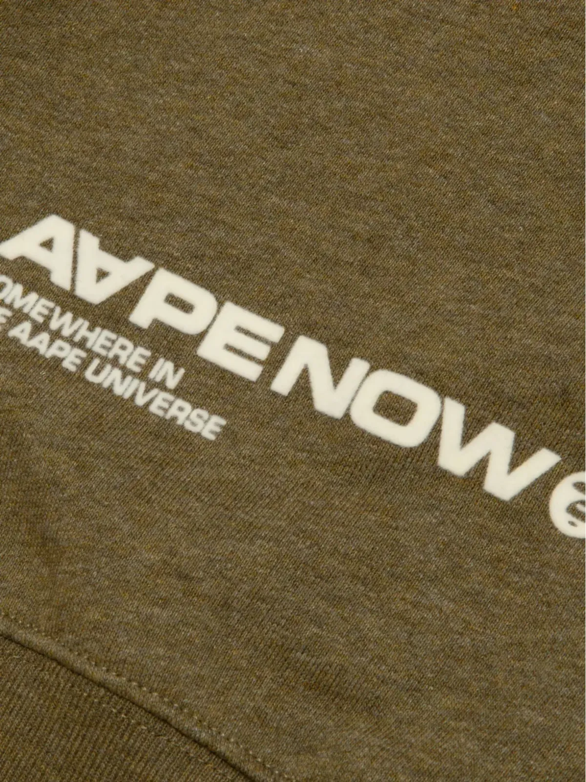 AAPE BY *A BATHING APE® ロゴパッチ クルーネック セーター - グリーン - 画像4