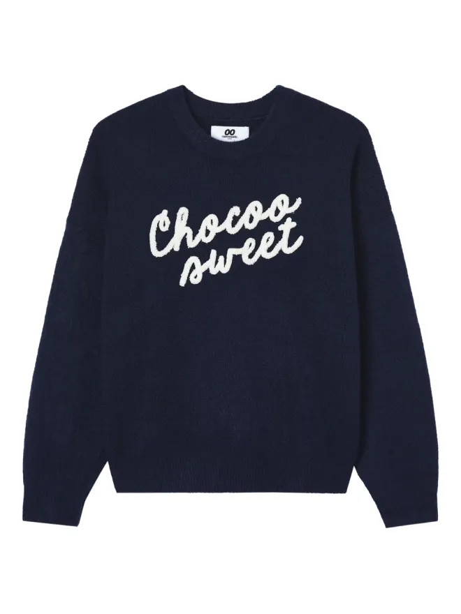 CHOCOOLATE CHOCOOLATE 刺繍入りロゴセーターの商品画像