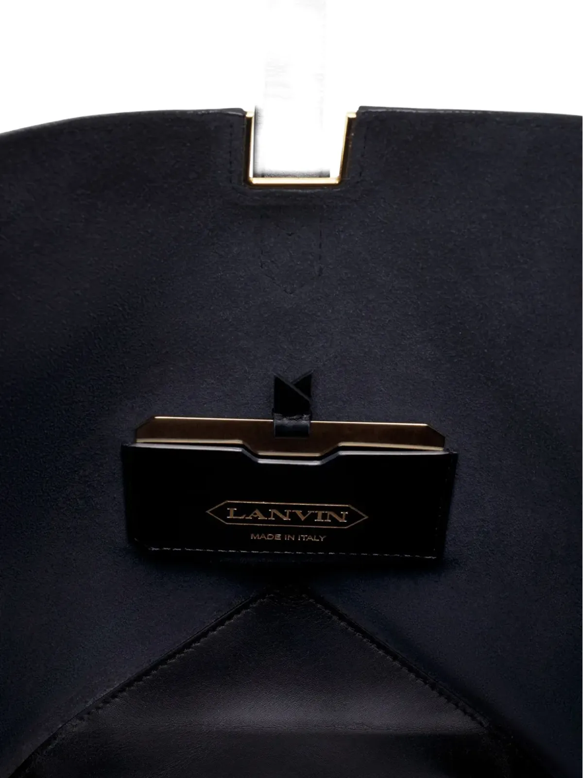 Lanvin ジオメトリックディテール バケットバッグ - 画像4