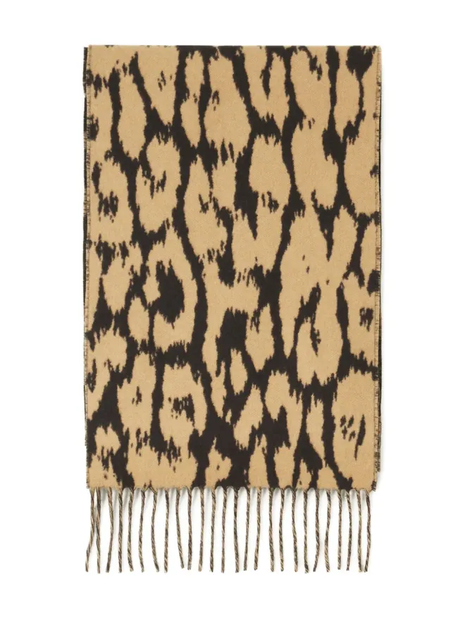 Lanvin Lanvin ヒョウ柄フリンジスカーフの商品画像