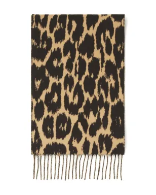 Lanvin ヒョウ柄フリンジスカーフ - サムネイル4