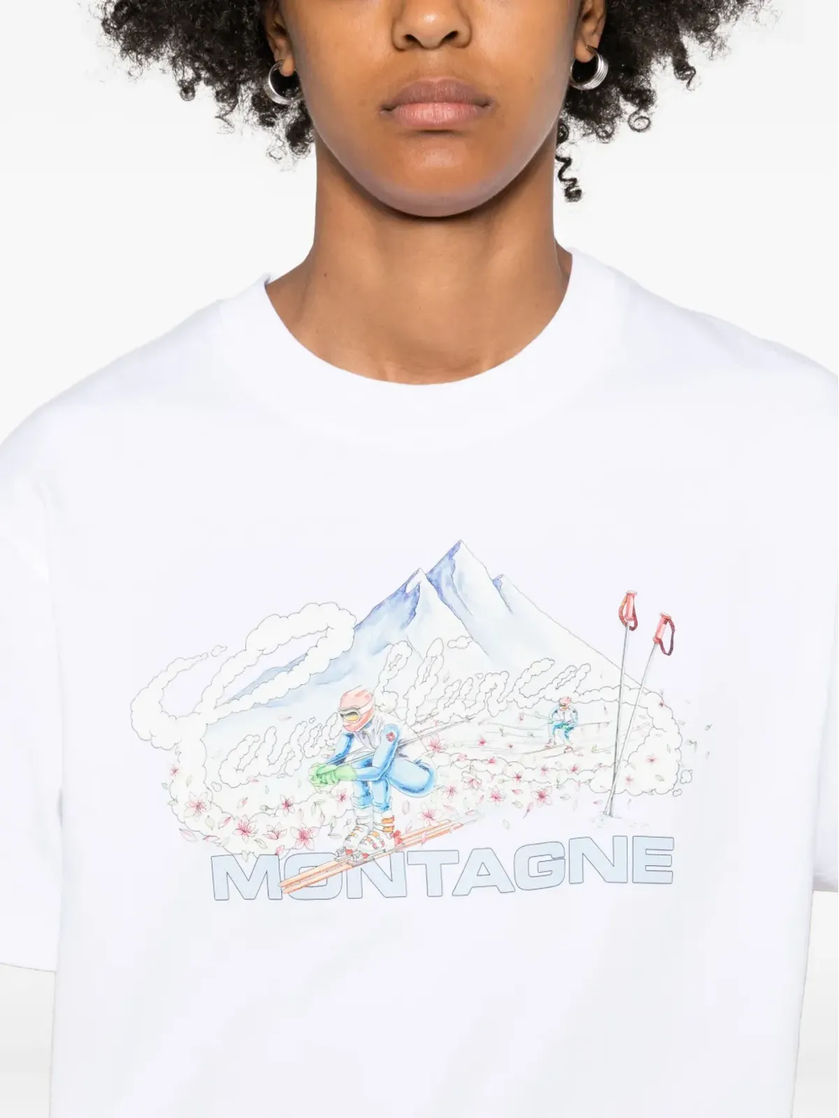 Casablanca グラフィックプリントTシャツ - White - 画像5
