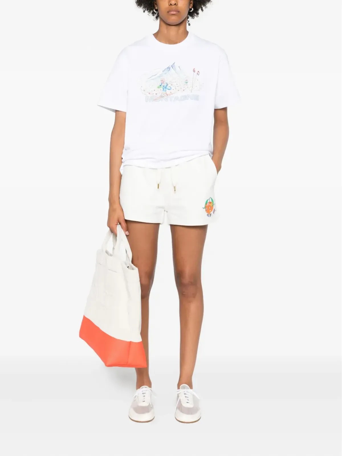 Casablanca グラフィックプリントTシャツ - White - 画像2