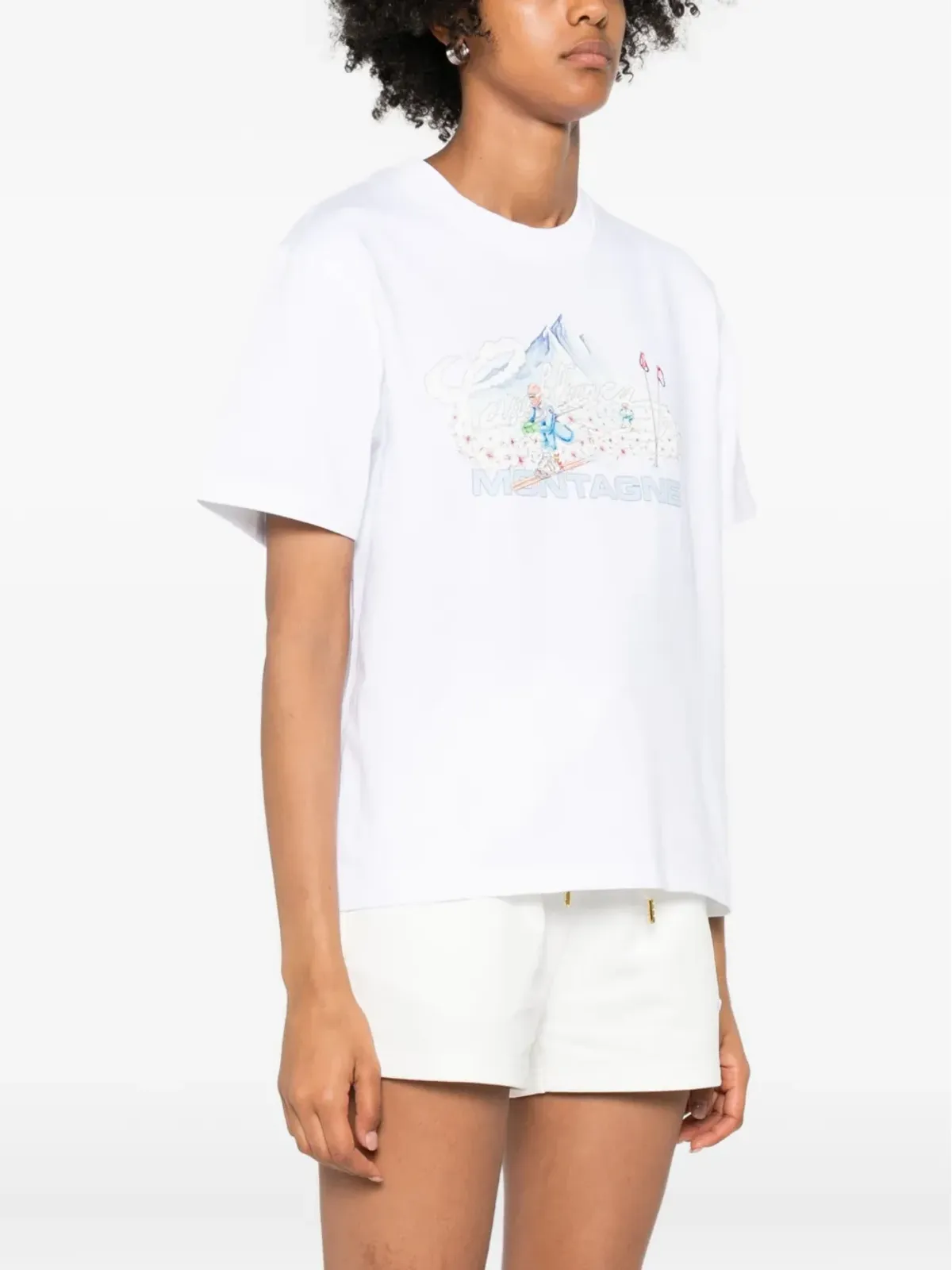 Casablanca グラフィックプリントTシャツ - White - 画像3