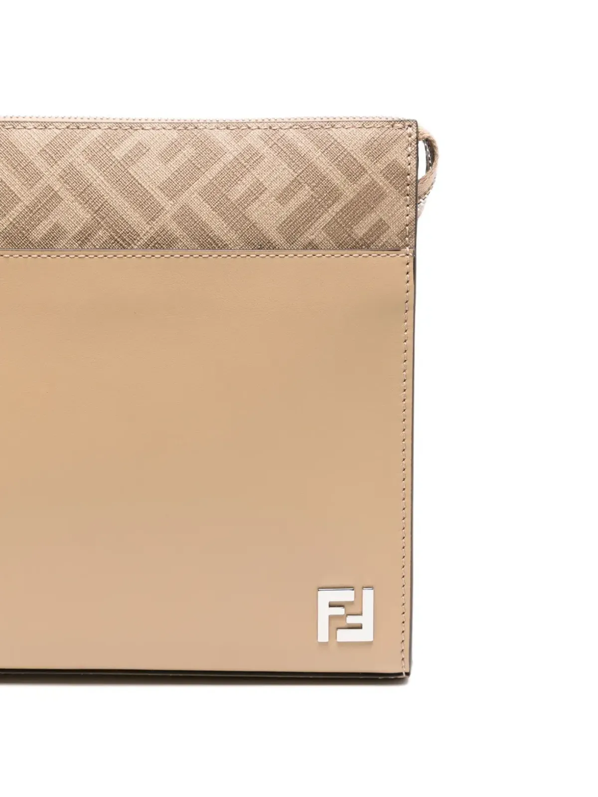 FENDI FFモチーフ レザー クラッチバッグ - 画像4