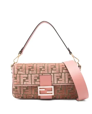 FENDI ミディアム バゲット FFパターン ショルダーバッグ - ブラウン - サムネイル1